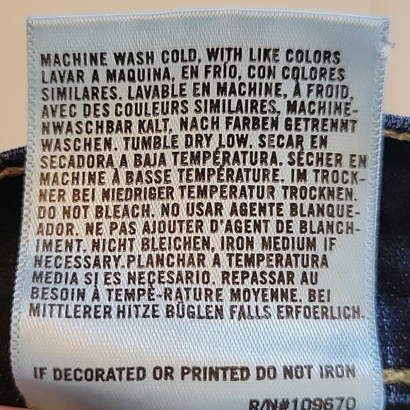 Citizens of Humanity Mid Rise Slim Straight Jeans Dk Wash Size 27 - Picture 11 of 12